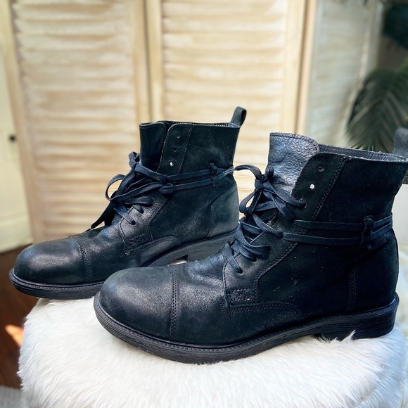 Harley-Davidson Black Leather Boots-Cambridge main image 7